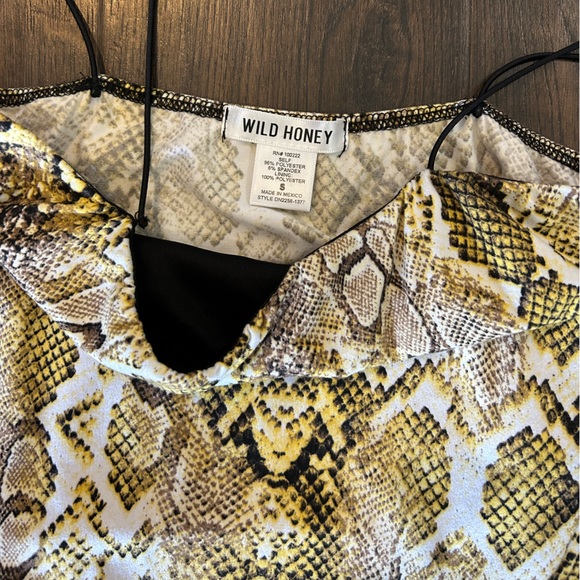 Wild Honey Snakeskin Bodysuit - Picture 3 of 5